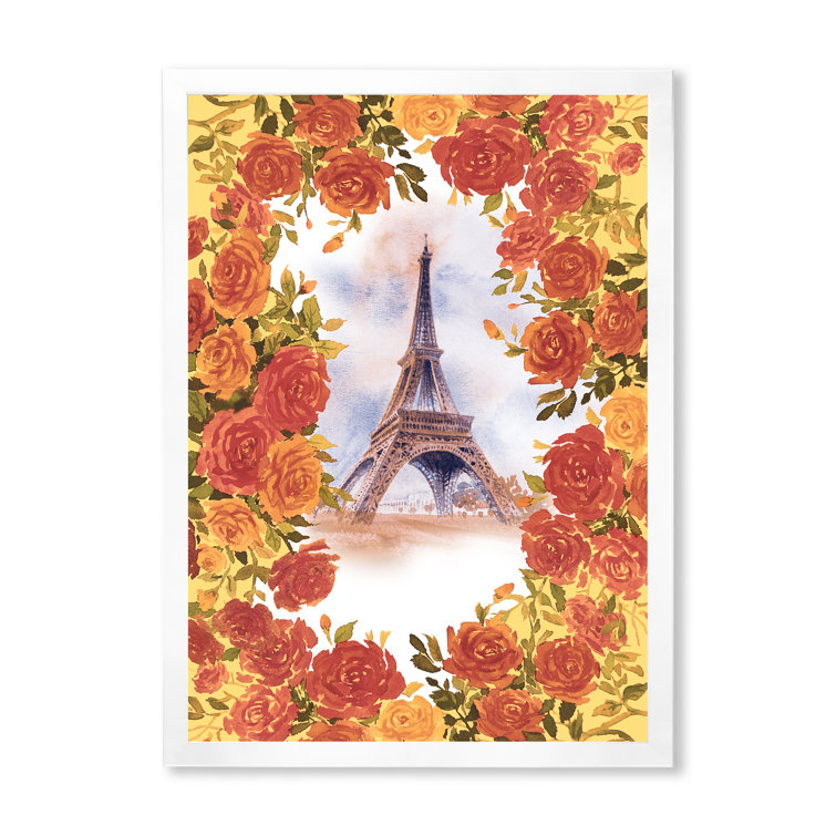 House Of Hampton Summer Paris France Eiffel Tower IV Framed On Canvas